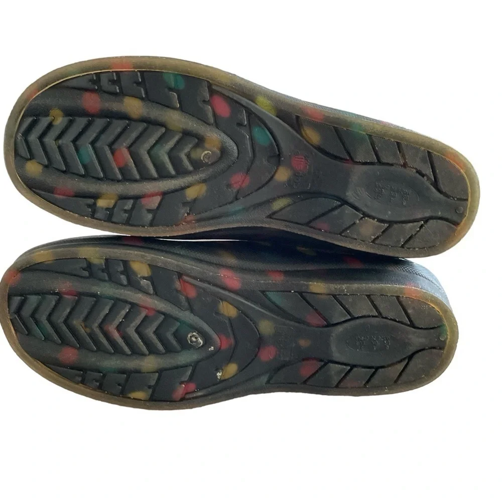 CAPELLI of NEW YORK Short Multi Color Polka Dot Rain Boot - Size 6‎